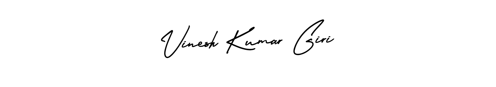 Also You can easily find your signature by using the search form. We will create Vinesh Kumar Giri name handwritten signature images for you free of cost using AmerikaSignatureDemo-Regular sign style. Vinesh Kumar Giri signature style 3 images and pictures png