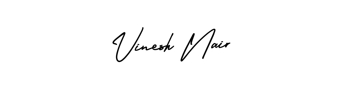 AmerikaSignatureDemo-Regular is a professional signature style that is perfect for those who want to add a touch of class to their signature. It is also a great choice for those who want to make their signature more unique. Get Vinesh Nair name to fancy signature for free. Vinesh Nair signature style 3 images and pictures png