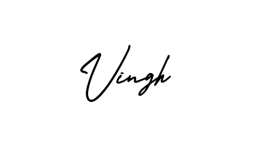 Best and Professional Signature Style for Vingh. AmerikaSignatureDemo-Regular Best Signature Style Collection. Vingh signature style 3 images and pictures png