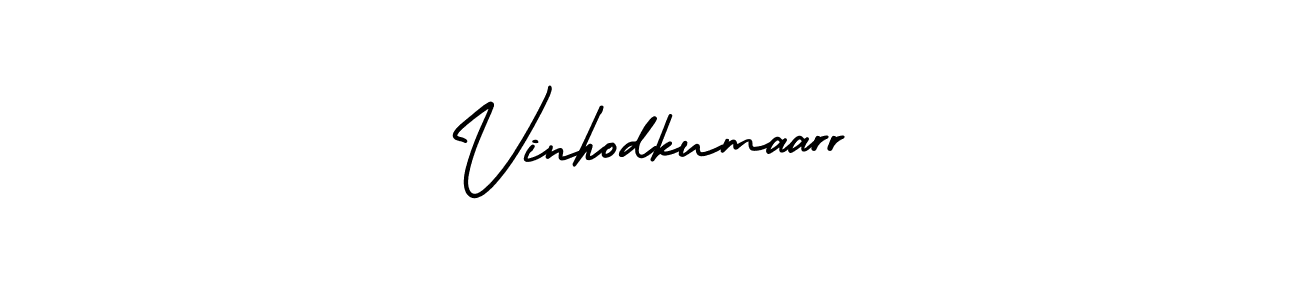 if you are searching for the best signature style for your name Vinhodkumaarr. so please give up your signature search. here we have designed multiple signature styles  using AmerikaSignatureDemo-Regular. Vinhodkumaarr signature style 3 images and pictures png