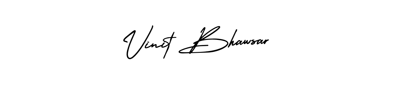 Create a beautiful signature design for name Vinit Bhawsar. With this signature (AmerikaSignatureDemo-Regular) fonts, you can make a handwritten signature for free. Vinit Bhawsar signature style 3 images and pictures png