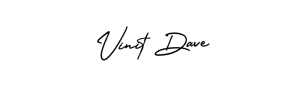 Make a beautiful signature design for name Vinit Dave. Use this online signature maker to create a handwritten signature for free. Vinit Dave signature style 3 images and pictures png