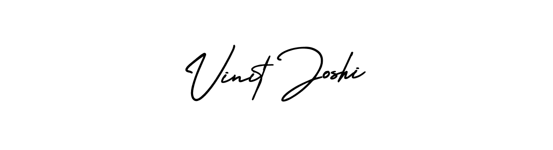 Use a signature maker to create a handwritten signature online. With this signature software, you can design (AmerikaSignatureDemo-Regular) your own signature for name Vinit Joshi. Vinit Joshi signature style 3 images and pictures png
