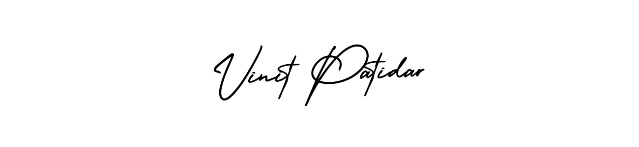 It looks lik you need a new signature style for name Vinit Patidar. Design unique handwritten (AmerikaSignatureDemo-Regular) signature with our free signature maker in just a few clicks. Vinit Patidar signature style 3 images and pictures png