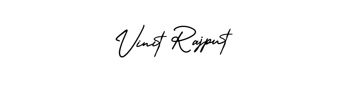 Make a beautiful signature design for name Vinit Rajput. With this signature (AmerikaSignatureDemo-Regular) style, you can create a handwritten signature for free. Vinit Rajput signature style 3 images and pictures png