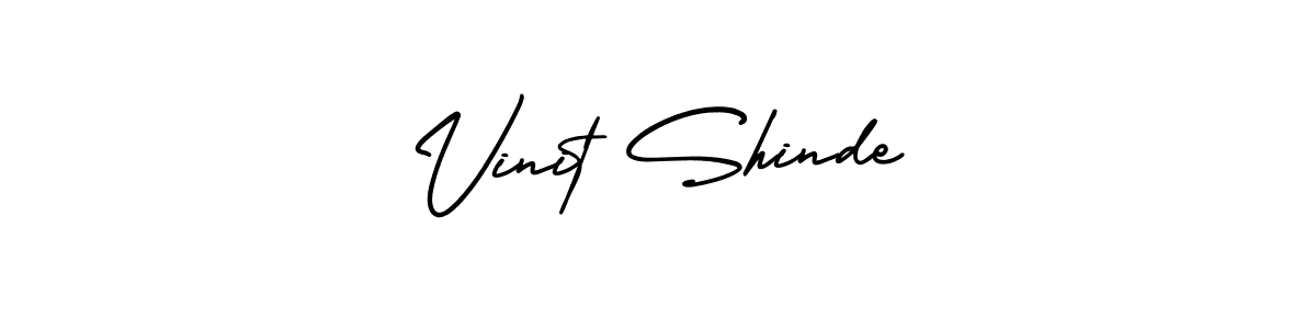 Best and Professional Signature Style for Vinit Shinde. AmerikaSignatureDemo-Regular Best Signature Style Collection. Vinit Shinde signature style 3 images and pictures png