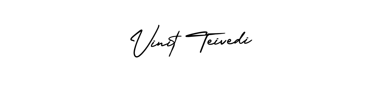 Design your own signature with our free online signature maker. With this signature software, you can create a handwritten (AmerikaSignatureDemo-Regular) signature for name Vinit Teivedi. Vinit Teivedi signature style 3 images and pictures png
