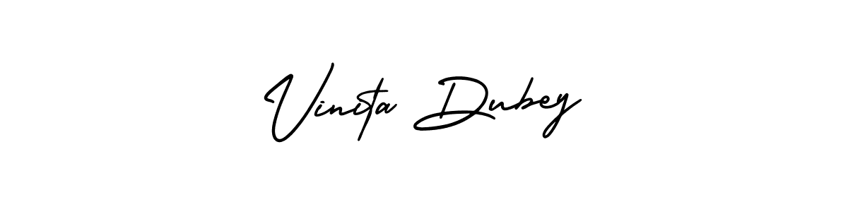 Design your own signature with our free online signature maker. With this signature software, you can create a handwritten (AmerikaSignatureDemo-Regular) signature for name Vinita Dubey. Vinita Dubey signature style 3 images and pictures png