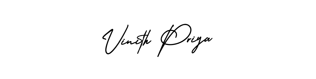 Make a beautiful signature design for name Vinith Priya. Use this online signature maker to create a handwritten signature for free. Vinith Priya signature style 3 images and pictures png