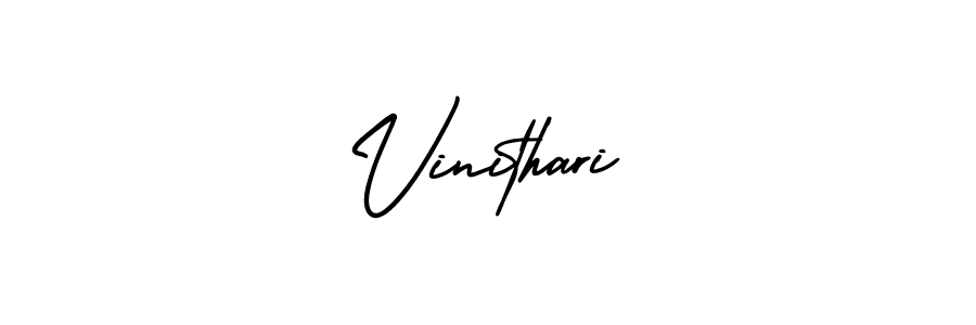 Make a beautiful signature design for name Vinithari. Use this online signature maker to create a handwritten signature for free. Vinithari signature style 3 images and pictures png