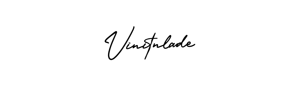 Make a beautiful signature design for name Vinitnlade. With this signature (AmerikaSignatureDemo-Regular) style, you can create a handwritten signature for free. Vinitnlade signature style 3 images and pictures png