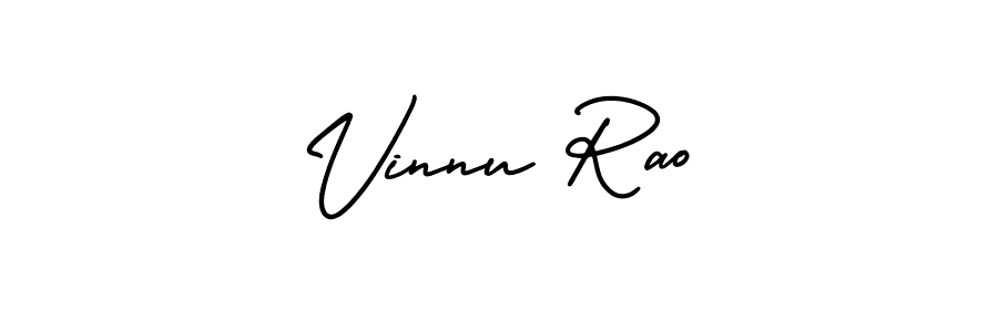 Create a beautiful signature design for name Vinnu Rao. With this signature (AmerikaSignatureDemo-Regular) fonts, you can make a handwritten signature for free. Vinnu Rao signature style 3 images and pictures png