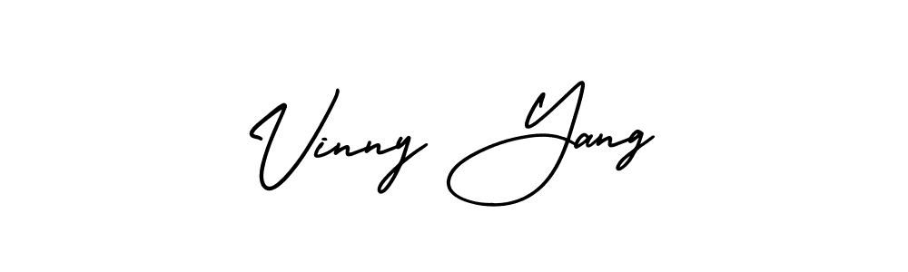 Also You can easily find your signature by using the search form. We will create Vinny Yang name handwritten signature images for you free of cost using AmerikaSignatureDemo-Regular sign style. Vinny Yang signature style 3 images and pictures png