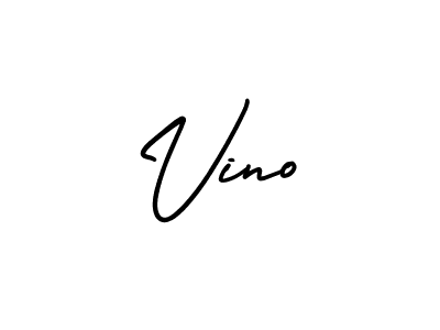 How to make Vino signature? AmerikaSignatureDemo-Regular is a professional autograph style. Create handwritten signature for Vino name. Vino signature style 3 images and pictures png