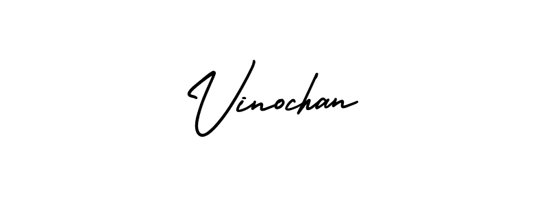 Create a beautiful signature design for name Vinochan. With this signature (AmerikaSignatureDemo-Regular) fonts, you can make a handwritten signature for free. Vinochan signature style 3 images and pictures png