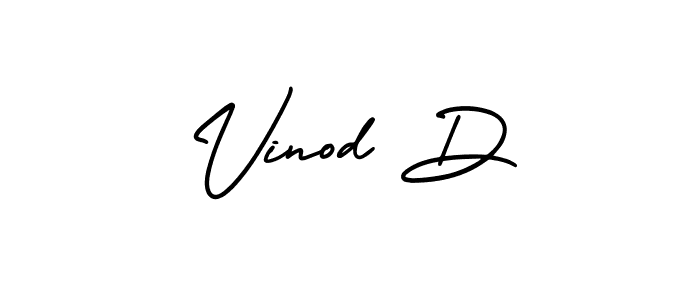 Make a beautiful signature design for name Vinod D. Use this online signature maker to create a handwritten signature for free. Vinod D signature style 3 images and pictures png