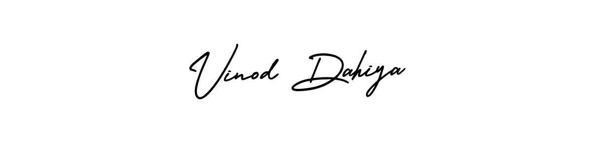 How to make Vinod Dahiya name signature. Use AmerikaSignatureDemo-Regular style for creating short signs online. This is the latest handwritten sign. Vinod Dahiya signature style 3 images and pictures png