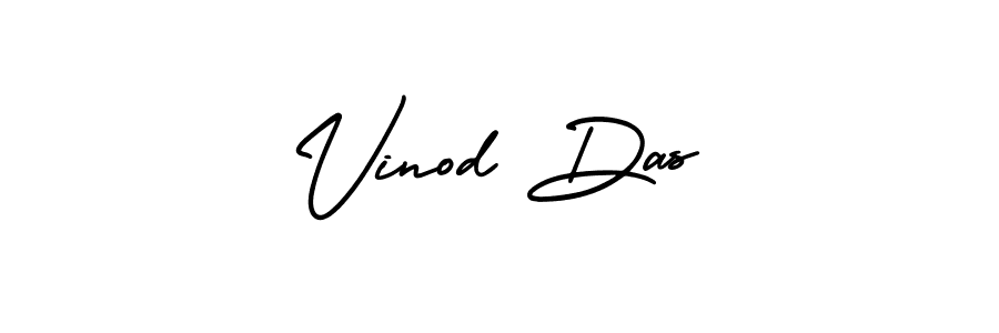 Create a beautiful signature design for name Vinod Das. With this signature (AmerikaSignatureDemo-Regular) fonts, you can make a handwritten signature for free. Vinod Das signature style 3 images and pictures png