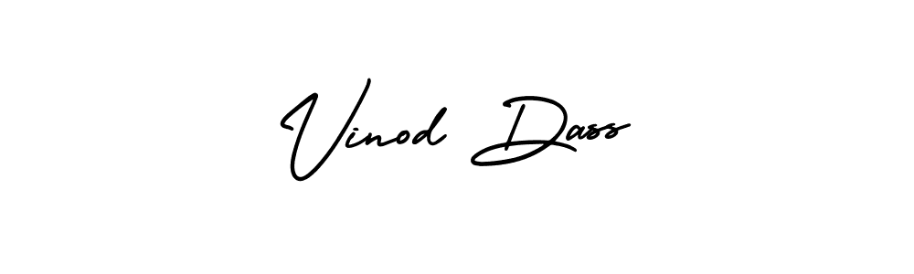 You should practise on your own different ways (AmerikaSignatureDemo-Regular) to write your name (Vinod Dass) in signature. don't let someone else do it for you. Vinod Dass signature style 3 images and pictures png