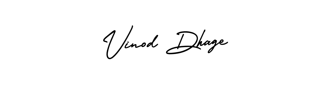 This is the best signature style for the Vinod Dhage name. Also you like these signature font (AmerikaSignatureDemo-Regular). Mix name signature. Vinod Dhage signature style 3 images and pictures png