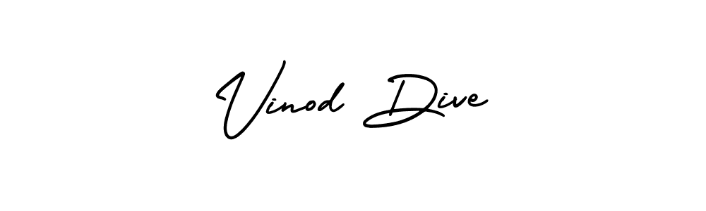 Make a beautiful signature design for name Vinod Dive. With this signature (AmerikaSignatureDemo-Regular) style, you can create a handwritten signature for free. Vinod Dive signature style 3 images and pictures png