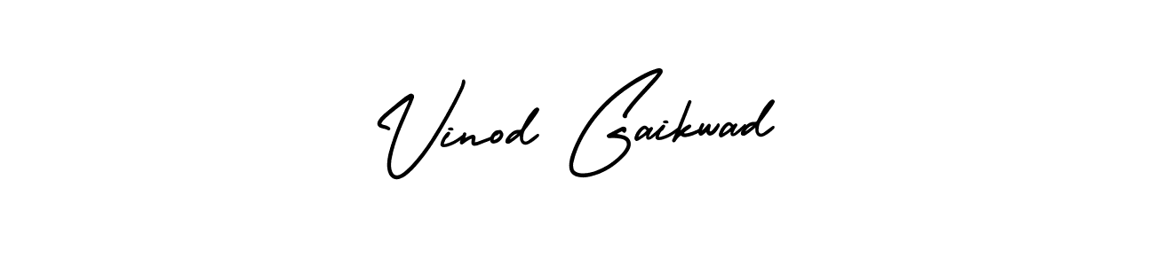 This is the best signature style for the Vinod Gaikwad name. Also you like these signature font (AmerikaSignatureDemo-Regular). Mix name signature. Vinod Gaikwad signature style 3 images and pictures png