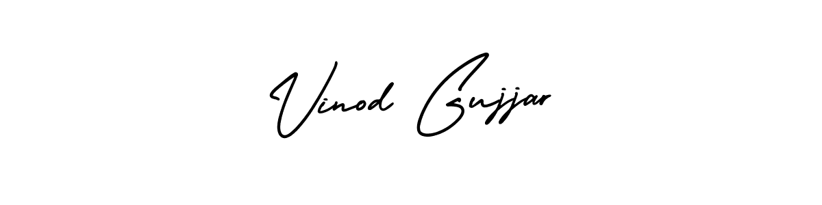 AmerikaSignatureDemo-Regular is a professional signature style that is perfect for those who want to add a touch of class to their signature. It is also a great choice for those who want to make their signature more unique. Get Vinod Gujjar name to fancy signature for free. Vinod Gujjar signature style 3 images and pictures png