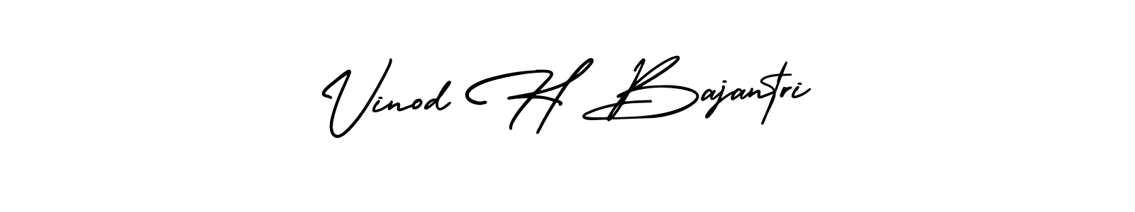 Also we have Vinod H Bajantri name is the best signature style. Create professional handwritten signature collection using AmerikaSignatureDemo-Regular autograph style. Vinod H Bajantri signature style 3 images and pictures png
