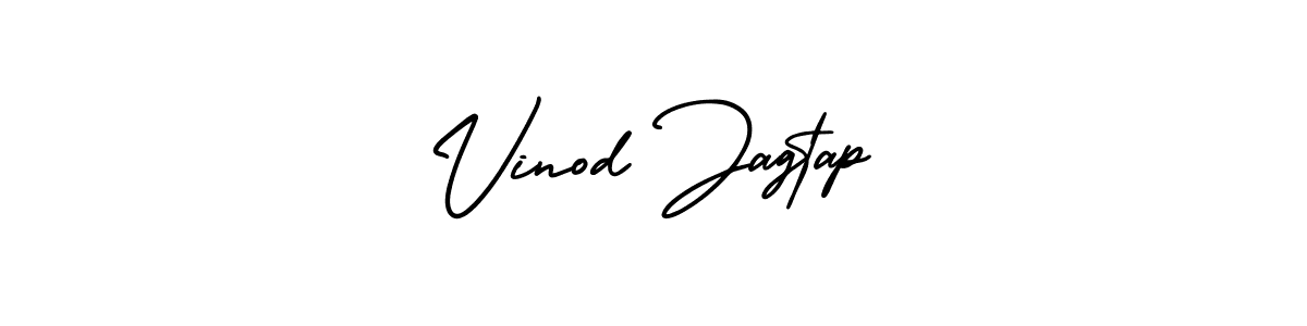 Make a beautiful signature design for name Vinod Jagtap. Use this online signature maker to create a handwritten signature for free. Vinod Jagtap signature style 3 images and pictures png