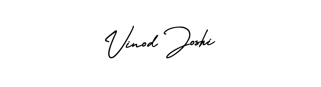 Use a signature maker to create a handwritten signature online. With this signature software, you can design (AmerikaSignatureDemo-Regular) your own signature for name Vinod Joshi. Vinod Joshi signature style 3 images and pictures png