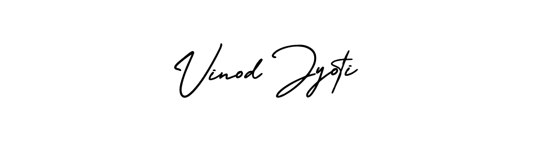 Also we have Vinod Jyoti name is the best signature style. Create professional handwritten signature collection using AmerikaSignatureDemo-Regular autograph style. Vinod Jyoti signature style 3 images and pictures png