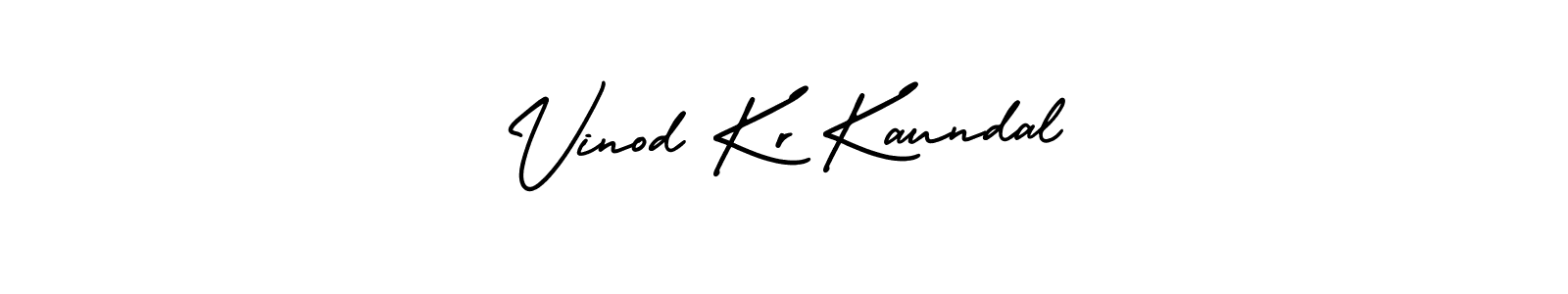 How to make Vinod Kr Kaundal signature? AmerikaSignatureDemo-Regular is a professional autograph style. Create handwritten signature for Vinod Kr Kaundal name. Vinod Kr Kaundal signature style 3 images and pictures png