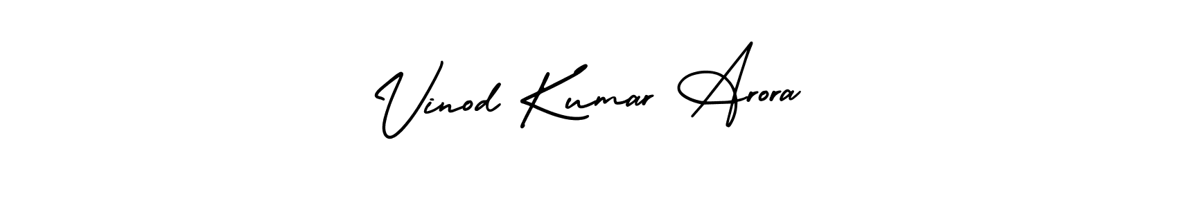 Design your own signature with our free online signature maker. With this signature software, you can create a handwritten (AmerikaSignatureDemo-Regular) signature for name Vinod Kumar Arora. Vinod Kumar Arora signature style 3 images and pictures png