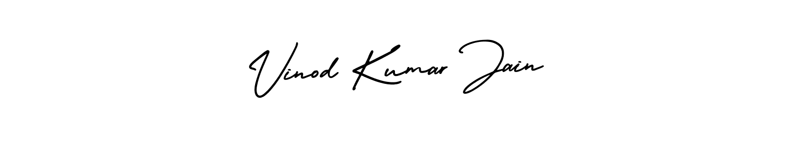 The best way (AmerikaSignatureDemo-Regular) to make a short signature is to pick only two or three words in your name. The name Vinod Kumar Jain include a total of six letters. For converting this name. Vinod Kumar Jain signature style 3 images and pictures png