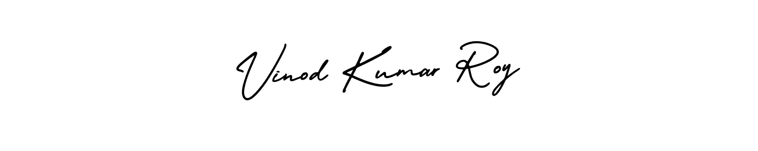 Create a beautiful signature design for name Vinod Kumar Roy. With this signature (AmerikaSignatureDemo-Regular) fonts, you can make a handwritten signature for free. Vinod Kumar Roy signature style 3 images and pictures png