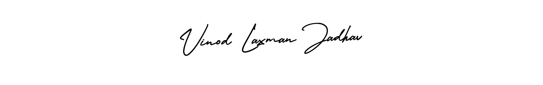 Also You can easily find your signature by using the search form. We will create Vinod Laxman Jadhav name handwritten signature images for you free of cost using AmerikaSignatureDemo-Regular sign style. Vinod Laxman Jadhav signature style 3 images and pictures png