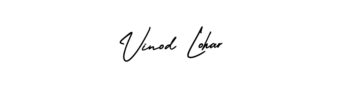 Vinod Lohar stylish signature style. Best Handwritten Sign (AmerikaSignatureDemo-Regular) for my name. Handwritten Signature Collection Ideas for my name Vinod Lohar. Vinod Lohar signature style 3 images and pictures png