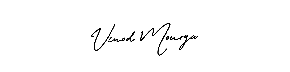 AmerikaSignatureDemo-Regular is a professional signature style that is perfect for those who want to add a touch of class to their signature. It is also a great choice for those who want to make their signature more unique. Get Vinod Mourya name to fancy signature for free. Vinod Mourya signature style 3 images and pictures png