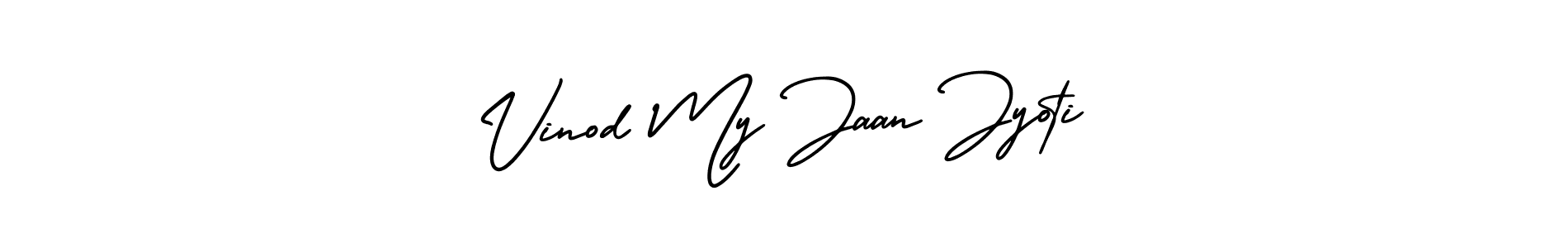 Also You can easily find your signature by using the search form. We will create Vinod My Jaan Jyoti name handwritten signature images for you free of cost using AmerikaSignatureDemo-Regular sign style. Vinod My Jaan Jyoti signature style 3 images and pictures png