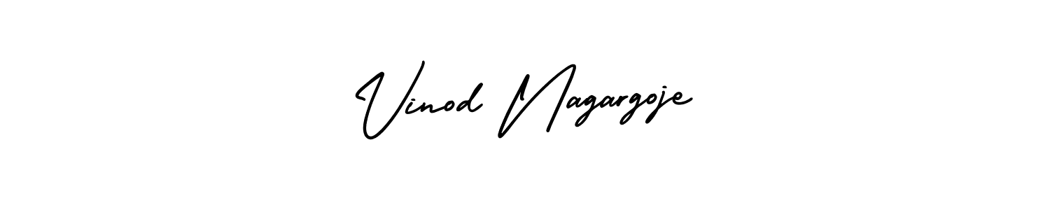 Make a short Vinod Nagargoje signature style. Manage your documents anywhere anytime using AmerikaSignatureDemo-Regular. Create and add eSignatures, submit forms, share and send files easily. Vinod Nagargoje signature style 3 images and pictures png