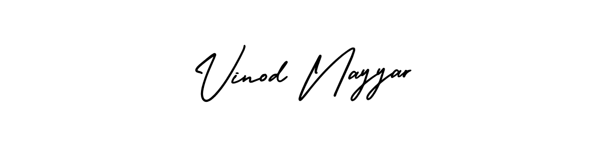 Vinod Nayyar stylish signature style. Best Handwritten Sign (AmerikaSignatureDemo-Regular) for my name. Handwritten Signature Collection Ideas for my name Vinod Nayyar. Vinod Nayyar signature style 3 images and pictures png