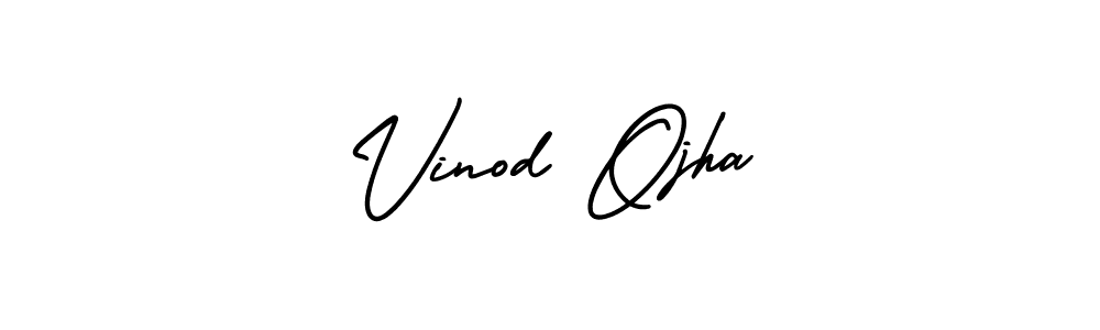 Use a signature maker to create a handwritten signature online. With this signature software, you can design (AmerikaSignatureDemo-Regular) your own signature for name Vinod Ojha. Vinod Ojha signature style 3 images and pictures png