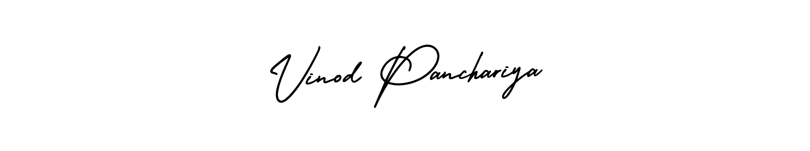 Design your own signature with our free online signature maker. With this signature software, you can create a handwritten (AmerikaSignatureDemo-Regular) signature for name Vinod Panchariya. Vinod Panchariya signature style 3 images and pictures png