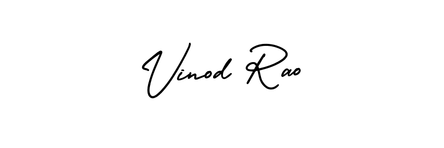 How to Draw Vinod Rao signature style? AmerikaSignatureDemo-Regular is a latest design signature styles for name Vinod Rao. Vinod Rao signature style 3 images and pictures png