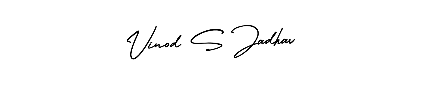 Make a short Vinod S Jadhav signature style. Manage your documents anywhere anytime using AmerikaSignatureDemo-Regular. Create and add eSignatures, submit forms, share and send files easily. Vinod S Jadhav signature style 3 images and pictures png