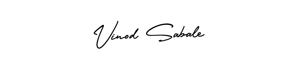 Also You can easily find your signature by using the search form. We will create Vinod Sabale name handwritten signature images for you free of cost using AmerikaSignatureDemo-Regular sign style. Vinod Sabale signature style 3 images and pictures png