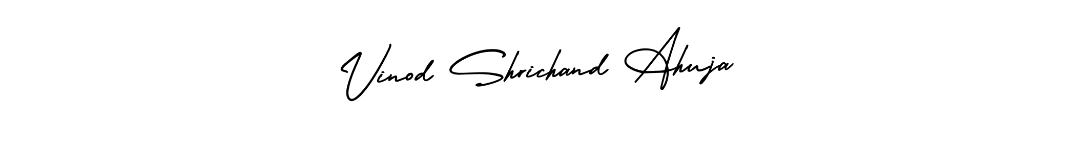 Also You can easily find your signature by using the search form. We will create Vinod Shrichand Ahuja name handwritten signature images for you free of cost using AmerikaSignatureDemo-Regular sign style. Vinod Shrichand Ahuja signature style 3 images and pictures png