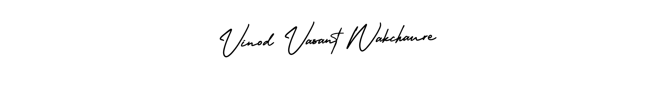 Use a signature maker to create a handwritten signature online. With this signature software, you can design (AmerikaSignatureDemo-Regular) your own signature for name Vinod Vasant Wakchaure. Vinod Vasant Wakchaure signature style 3 images and pictures png