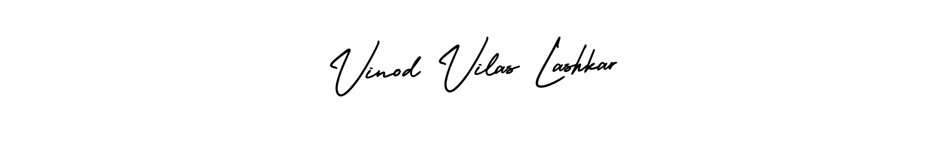 Similarly AmerikaSignatureDemo-Regular is the best handwritten signature design. Signature creator online .You can use it as an online autograph creator for name Vinod Vilas Lashkar. Vinod Vilas Lashkar signature style 3 images and pictures png