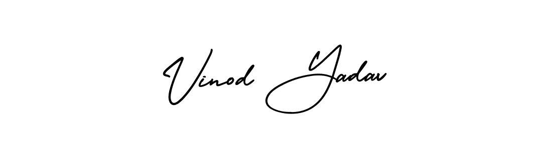 This is the best signature style for the Vinod Yadav name. Also you like these signature font (AmerikaSignatureDemo-Regular). Mix name signature. Vinod Yadav signature style 3 images and pictures png